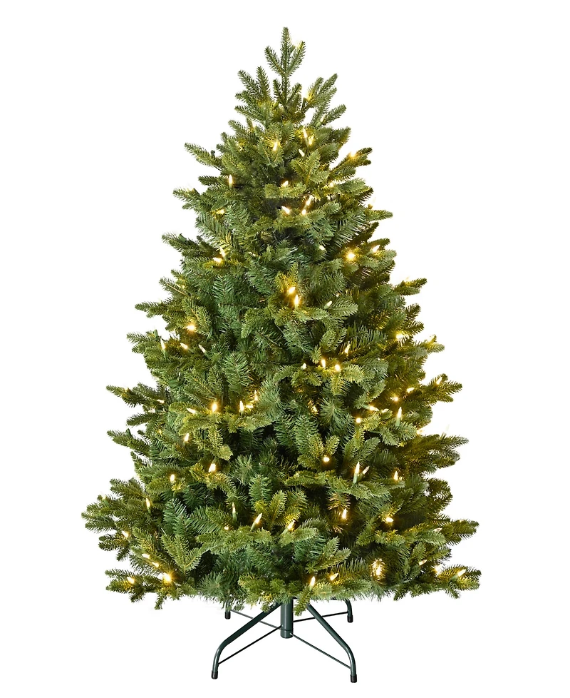 Puleo International 4.5" Pre-Lit Artificial Noble Fir Tree