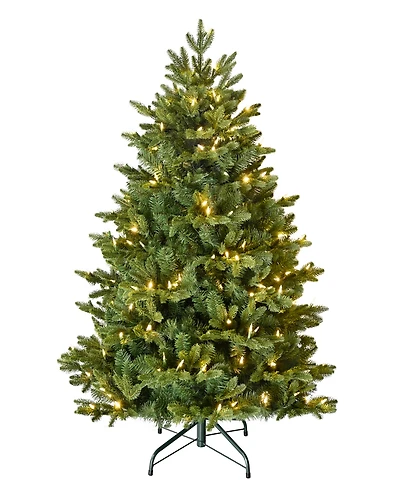 Puleo International 4.5" Pre-Lit Artificial Noble Fir Tree