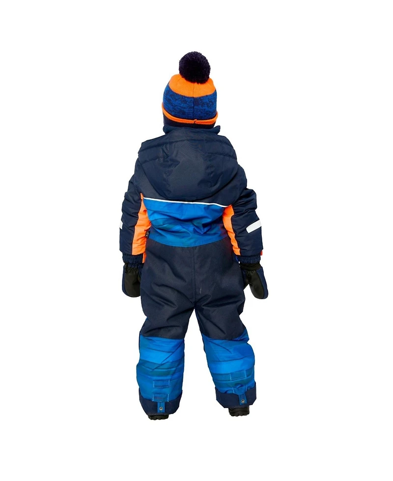 Deux par Toddler Boys One Piece Play Snowsuit with Stripes