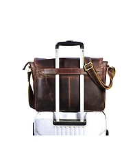 Aaron Leather Goods Leather Messenger Bag