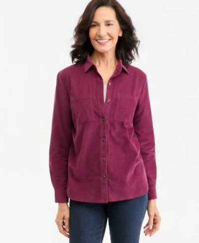 Style Co Womens Cotton Corduroy Overshirt Created For Macys