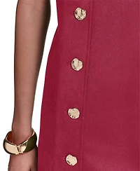 Halston Women's Crew Neck Shift Dress