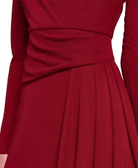 Halston Women's Boat Neck Jersey Dress