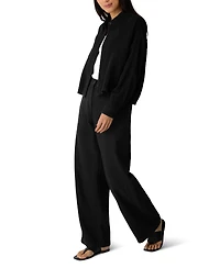 Eileen Fisher Women's Doubleweave Collared Neck Jacket