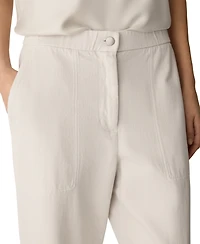 Eileen Fisher Women's High-Rise Straight Ankle Pants