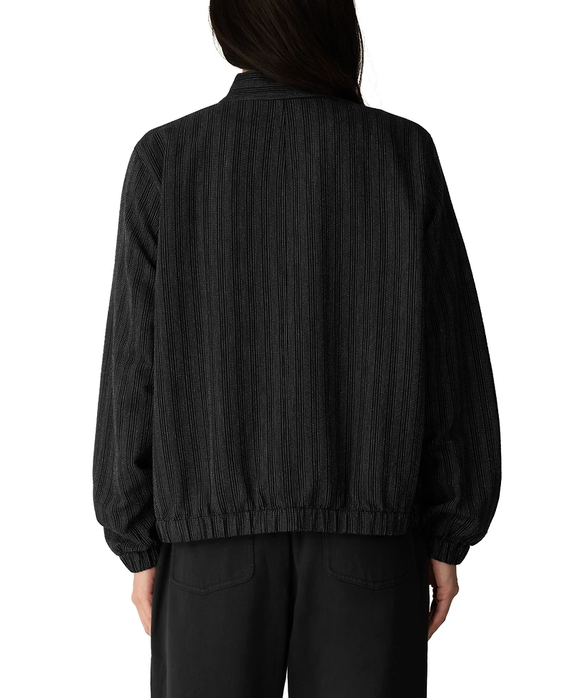 Eileen Fisher Women's Band Collar Long-Sleeve Jacket