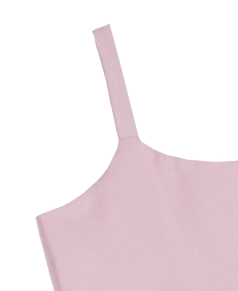 Rare Editions Girls' 7-16 Solid Mikado Cascade Dress