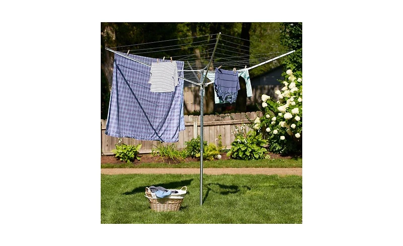 Household Essentials Umbrella Clothesline Outdoor Dryer, 12 Lines with 165 Feet of Drying Space