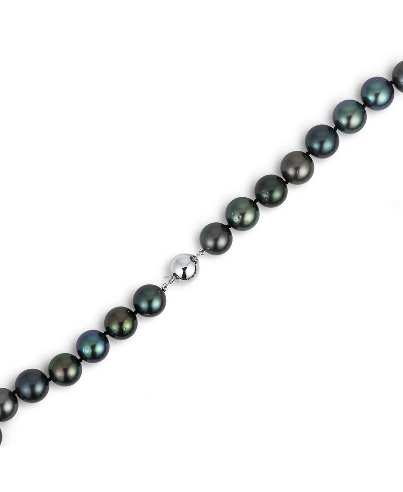 Belle de Mer Tahitian Pearl (10-13mm) Necklace in 14k White Gold