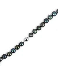 Belle de Mer Tahitian Pearl (10-13mm) Necklace in 14k White Gold