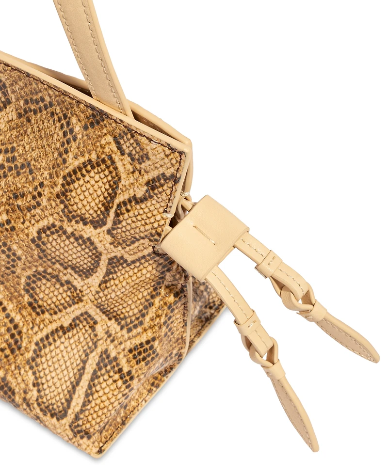 Sam Edelman Poppy Oversized Medium Leather Clutch Handbag