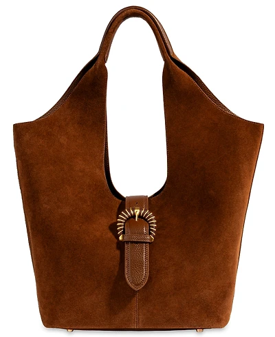 Sam Edelman Lucy Genuine Leather Buckle Extra-Large Tote Handbag