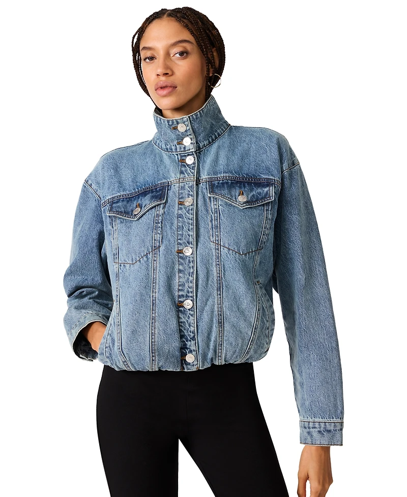 Steve Madden Women's Allyson Long-Sleeve Cotton Jacket