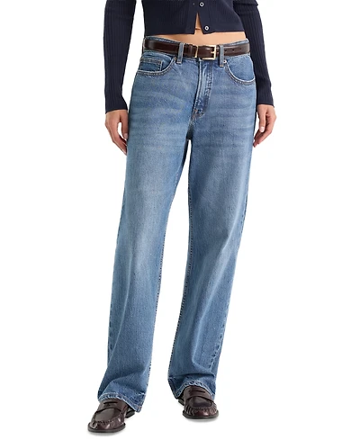 Good American Women's Mid-Rise Relaxed Jeans
