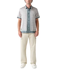 Guess Men's Woven Logo Shirt