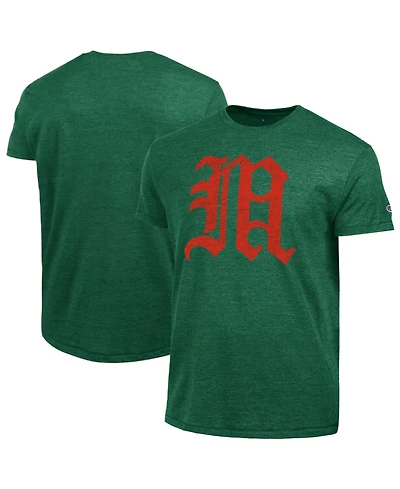 Champion Men's Green Miami Hurricanes Triumph Tri-Blend T-Shirt