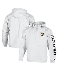 Champion Men's White Army Black Knights Cloud Packable Half-Zip Hoodie