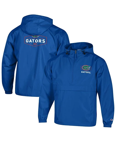 Champion Men's Royal Florida Gators Delay Packable Half-Zip Jacket