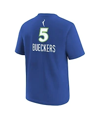 Nike Big Boys and Girls Paige Bueckers Blue Dallas Wings Rebel Edition Name Number T-Shirt