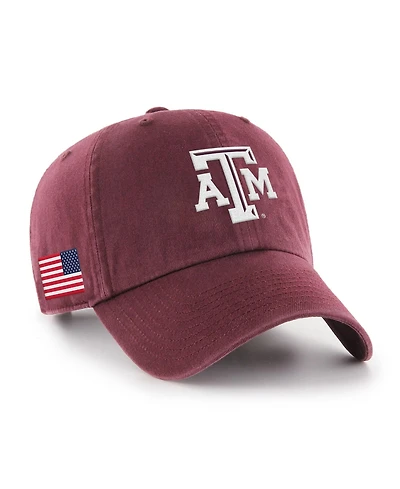 '47 Brand Men's Maroon Texas A M Aggies Americana Heritage Clean Up Adjustable Hat