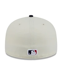 New Era Men's White, Navy Atlanta Braves Blossom 59FIFTY Fitted Hat