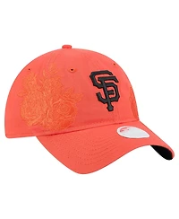 New Era Women's Orange San Francisco Giants Roses 9TWENTY Adjustable Hat