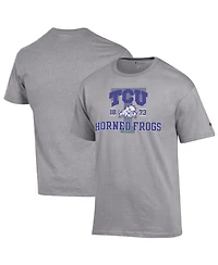 Champion Men's Heather Gray Tcu Horned Frogs Varsity T-Shirt