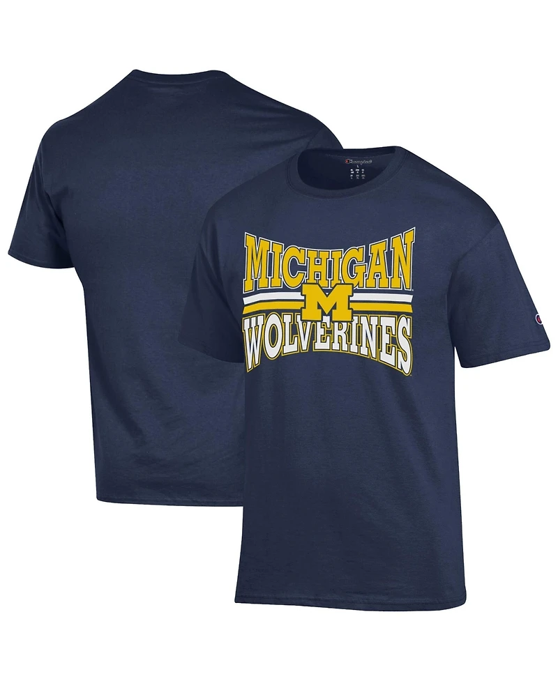 Champion Men's Navy Michigan Wolverines Team Zoom T-Shirt