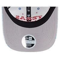 New Era Women's Light Blue Texas Rangers Daisy All Over 9TWENTY Adjustable Hat