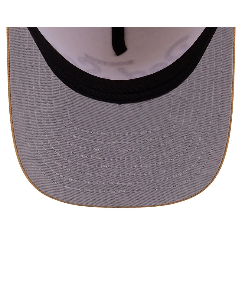 New Era Men's Cream Boston Red Sox Herringbone 9FIFTY A-Frame Snapback Hat
