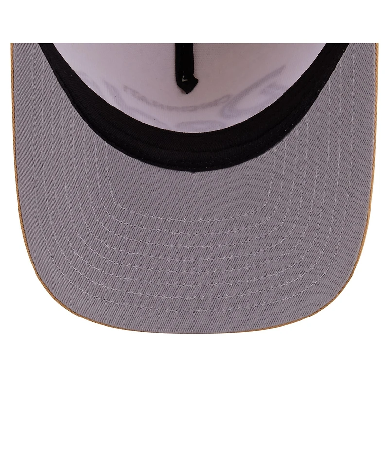 New Era Men's Cream Cincinnati Reds Herringbone 9FIFTY A-Frame Snapback Hat