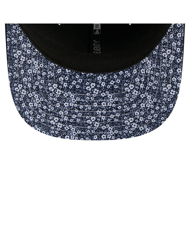 New Era Men's Navy Boston Red Sox Floral Patch 9SEVENTY Adjustable Hat