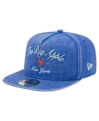New Era Men's Royal New York Mets City Slogan A-Frame 9FIFTY Snapback Hat