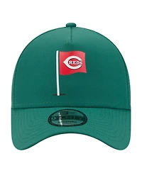New Era Men's Green Cincinnati Reds Pin Seeker 9FORTY A-Frame Adjustable Hat
