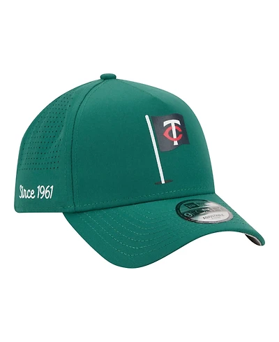 New Era Men's Green Minnesota Twins Pin Seeker 9FORTY A-Frame Adjustable Hat