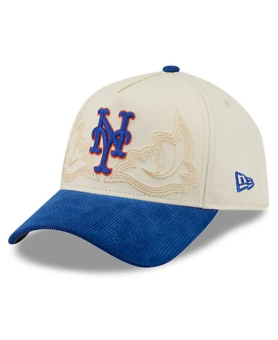 New Era Men's Stone New York Mets Western Stitch 9FORTY A-Frame Adjustable Hat