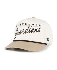 '47 Brand Men's Natural, Tan Cleveland Guardians Neutral Terrain Hitch Rope Adjustable Hat