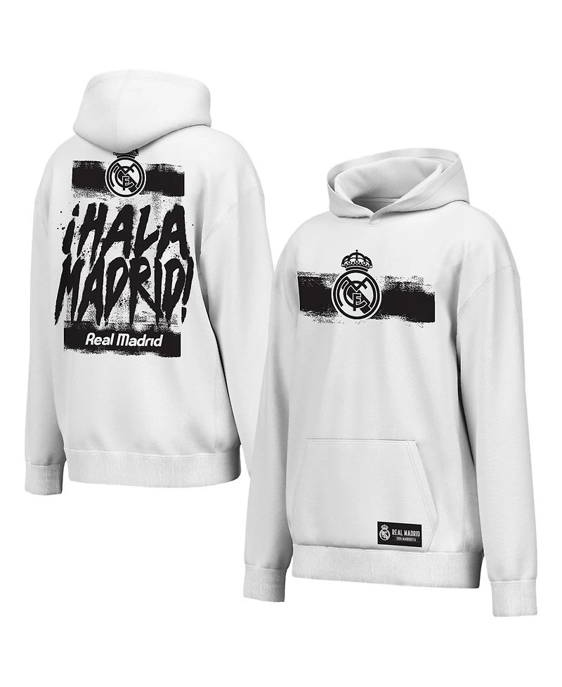 Outerstuff Men's White Real Madrid Chant Hoodie