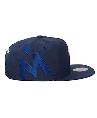 Mitchell & Ness Men's and Women's Navy Minnesota Twins Side Logo Snapback Hat