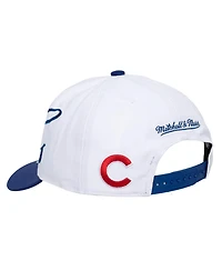 Mitchell & Ness Men's and Women's White, Royal Chicago Cubs Xl Script Pro Crown Adjustable Hat
