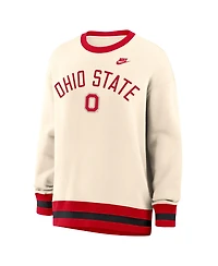 Nike Women's Natural Ohio State Buckeyes Legacy Pullover Sweatshirt