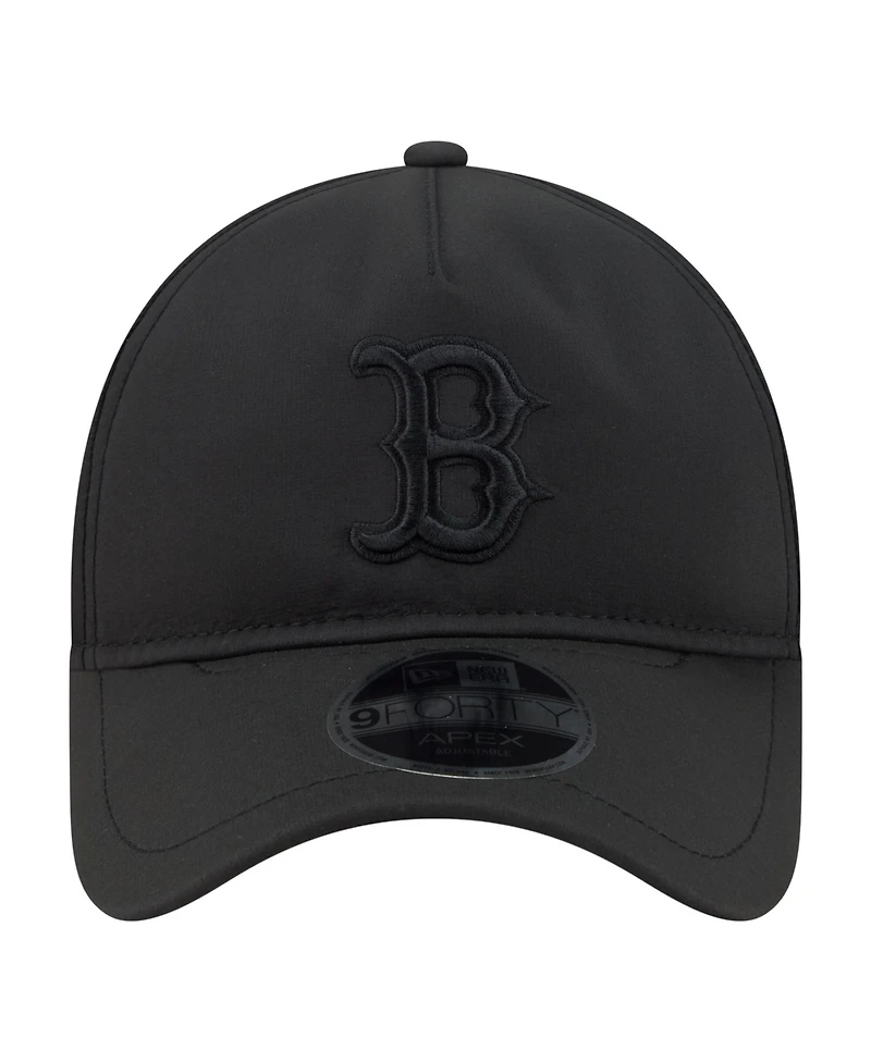 New Era Men's Black Boston Red Sox Injection Apex 9FORTY Adjustable Hat