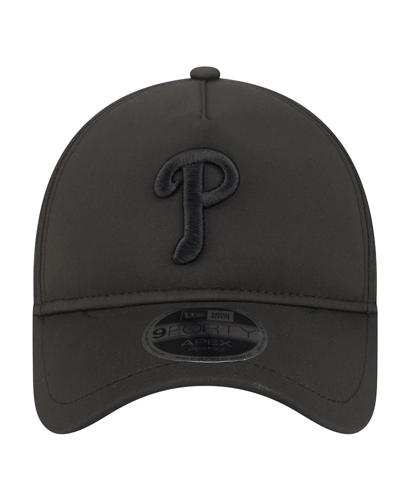 New Era Men's Black Philadelphia Phillies Injection Apex 9FORTY Adjustable Hat