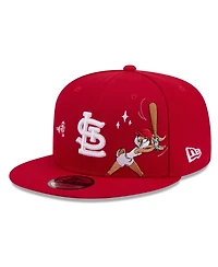 New Era Men's Red St. Louis Cardinals Looney Tunes Lola Bunny 9FIFTY Snapback Hat