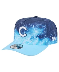 New Era Men's Light Blue Chicago Cubs Deep Water Pre-Curved 9FIFTY A-Frame Snapback Hat