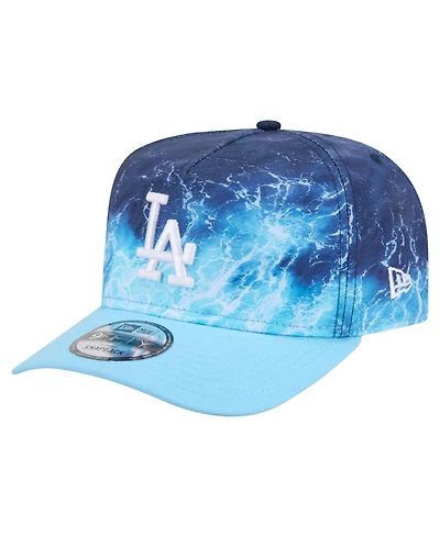 New Era Men's Light Blue Los Angeles Dodgers Deep Water Pre-Curved 9FIFTY A-Frame Snapback Hat
