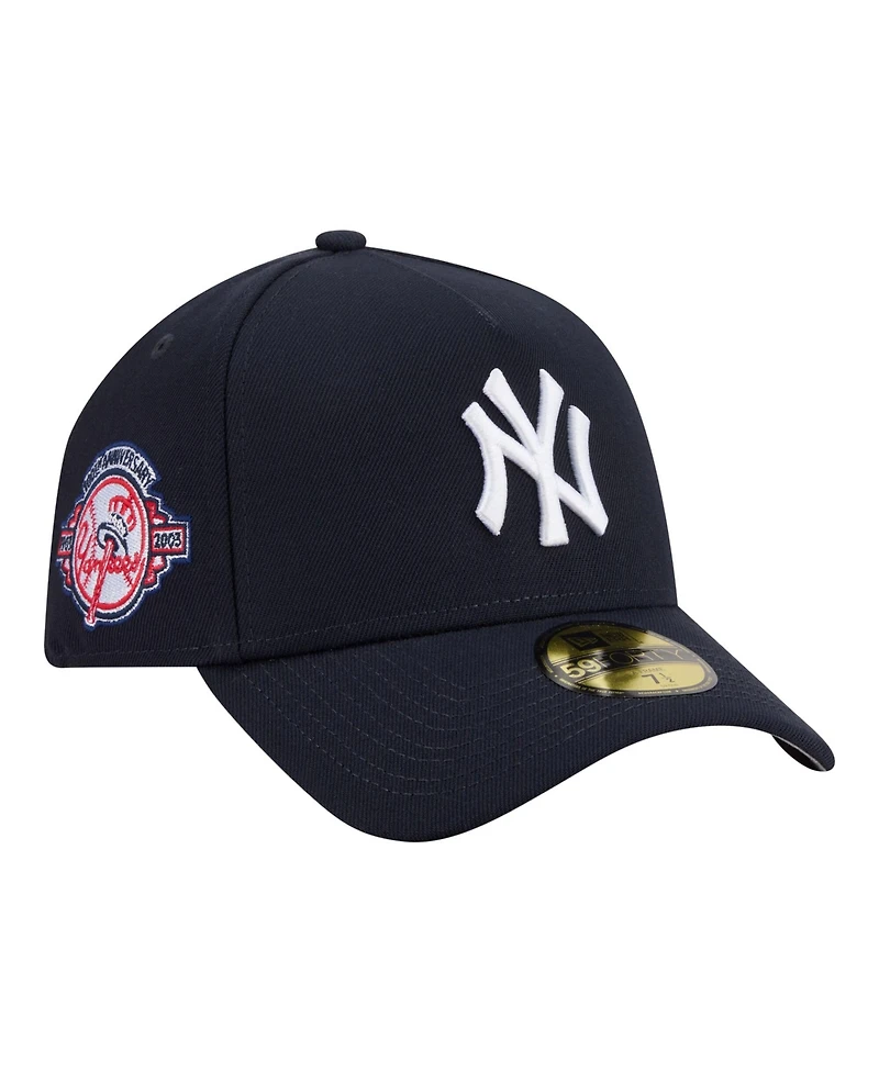 New Era Men's Navy York Yankees A-Frame 59FORTY Fitted Hat