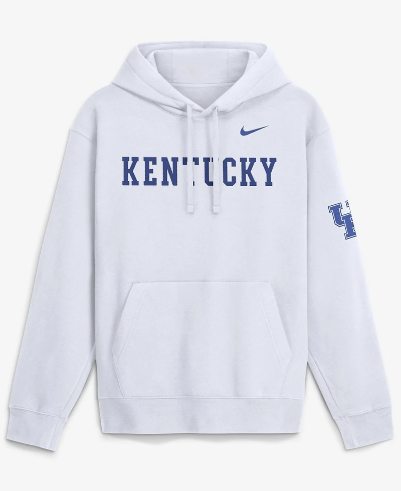 Nike Men's White Kentucky Wildcats 2026 Sideline Club Fleece Hoodie