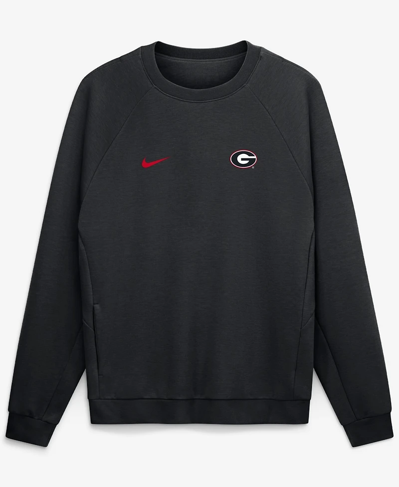 Nike Men's Black Georgia Bulldogs Premium Performance Raglan Dri-fit Sweatshirt