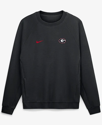 Nike Men's Black Georgia Bulldogs Premium Performance Raglan Dri-fit Sweatshirt